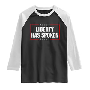 Liberty Has Spoken Funny Basketball Pointing Meme Raglan Shirt