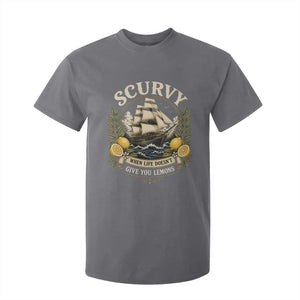 Scurvy When Life Doesnt Give You Lemons T Shirt For Kid Funny Pirate Lemon Vitamin C