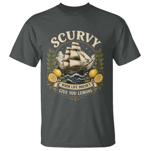 Scurvy When Life Doesnt Give You Lemons T Shirt Funny Pirate Lemon Vitamin C