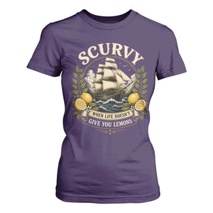 Scurvy When Life Doesnt Give You Lemons T Shirt For Women Funny Pirate Lemon Vitamin C