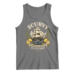 Scurvy When Life Doesnt Give You Lemons Tank Top Funny Pirate Lemon Vitamin C