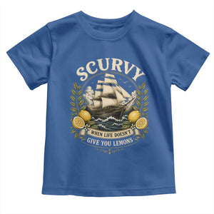Scurvy When Life Doesnt Give You Lemons Toddler T Shirt Funny Pirate Lemon Vitamin C