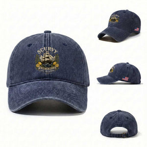 Scurvy When Life Doesnt Give You Lemons Washed Cotton Baseball Cap Funny Pirate Lemon Vitamin C