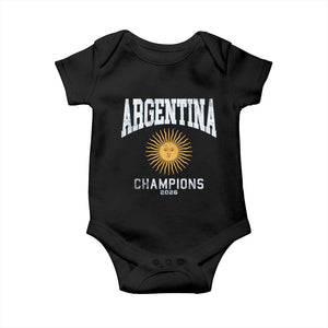 Argentina Champions 2026 Baby Onesie Argentinian Pride Vintage Sol De Mayo