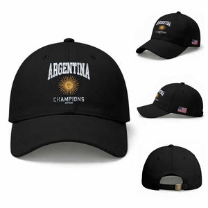 Argentina Champions 2026 Baseball Cap Argentinian Pride Vintage Sol De Mayo