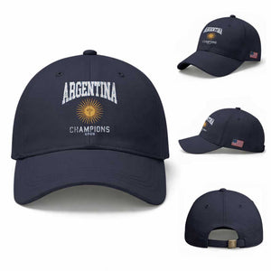 Argentina Champions 2026 Baseball Cap Argentinian Pride Vintage Sol De Mayo