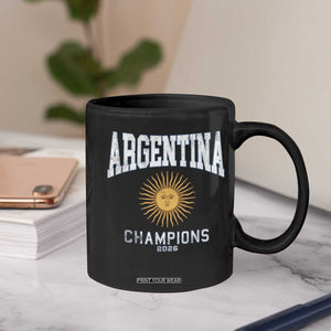 Argentina Champions 2026 Coffee Mug Argentinian Pride Vintage Sol De Mayo