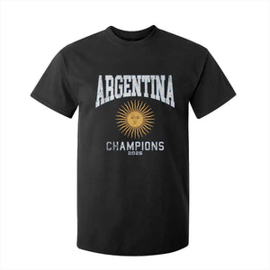 Argentina Champions 2026 T Shirt For Kid Argentinian Pride Vintage Sol De Mayo