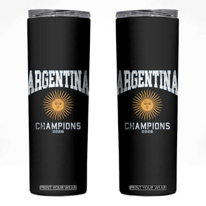 Argentina Champions 2026 Skinny Tumbler Argentinian Pride Vintage Sol De Mayo