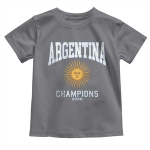 Argentina Champions 2026 Toddler T Shirt Argentinian Pride Vintage Sol De Mayo