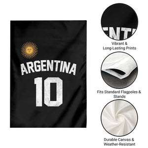 Argentina Football Number 10 Jersey Style Garden Flag Soccer Fan TS11 Print Your Wear