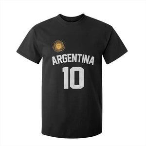 Argentina Football Number 10 Jersey Style T Shirt For Kid Soccer Fan