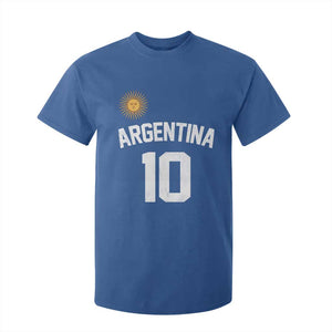 Argentina Football Number 10 Jersey Style T Shirt For Kid Soccer Fan