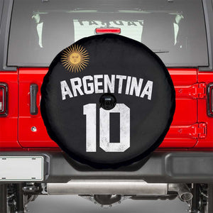 Argentina Football Number 10 Jersey Style Spare Tire Cover Soccer Fan TS11 Black Print Your Wear