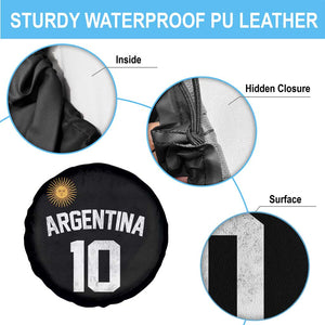 Argentina Football Number 10 Jersey Style Spare Tire Cover Soccer Fan TS11 Print Your Wear