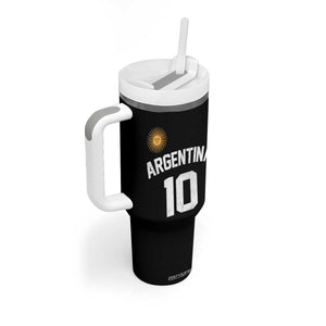 Argentina Football Number 10 Jersey Style Tumbler With Handle Soccer Fan TS11 Print Your Wear