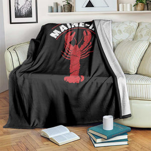 Maine Lobster Throw Blanket Funny Maine iac Lobstering Fisherman