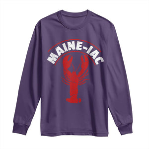 Maine Lobster Long Sleeve Shirt Funny Maine iac Lobstering Fisherman