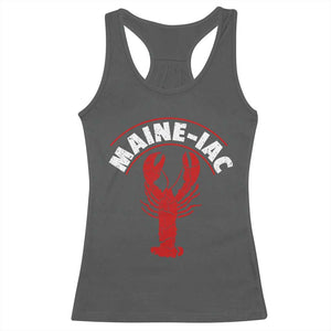 Maine Lobster Racerback Tank Top Funny Maine iac Lobstering Fisherman