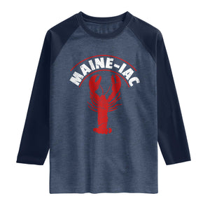 Maine Lobster Raglan Shirt Funny Maine iac Lobstering Fisherman