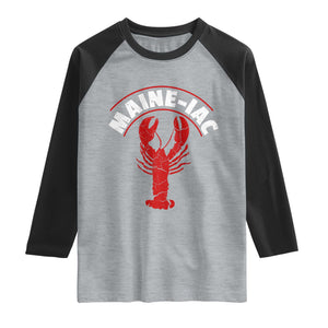 Maine Lobster Raglan Shirt Funny Maine iac Lobstering Fisherman