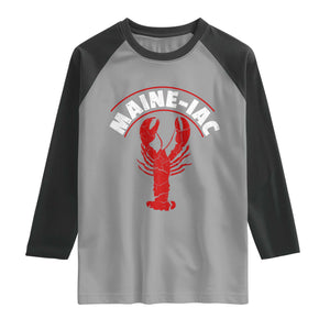 Maine Lobster Raglan Shirt Funny Maine iac Lobstering Fisherman