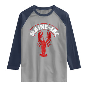 Maine Lobster Raglan Shirt Funny Maine iac Lobstering Fisherman