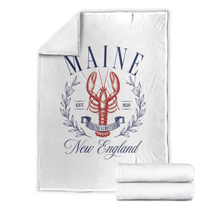 Maine Lobster New England Souvenir Pride Vintage Throw Blanket