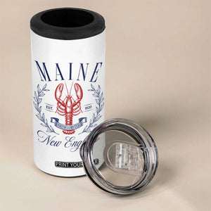 Maine Lobster New England Souvenir Pride Vintage 4 in 1 Can Cooler Tumbler