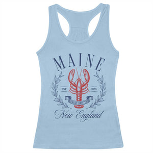 Maine Lobster New England Souvenir Pride Vintage Racerback Tank Top