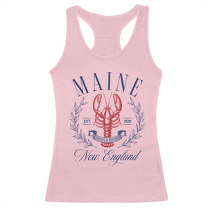 Maine Lobster New England Souvenir Pride Vintage Racerback Tank Top