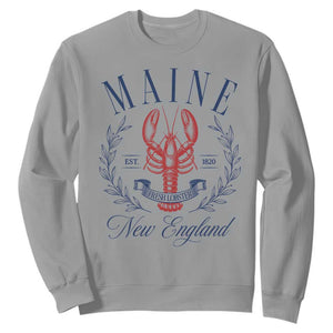 Maine Lobster New England Souvenir Pride Vintage Sweatshirt
