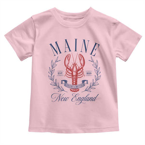 Maine Lobster New England Souvenir Pride Vintage Toddler T Shirt