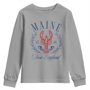 Maine Lobster New England Souvenir Pride Vintage Youth Sweatshirt