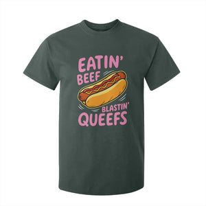 Eatin Beef Blastin' Queefs Funny Hot Dog Adult Humor T Shirt For Kid