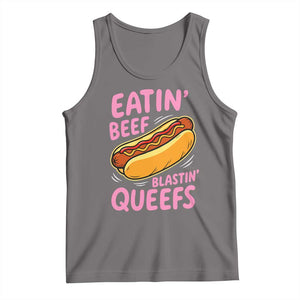 Eatin Beef Blastin' Queefs Funny Hot Dog Adult Humor Tank Top