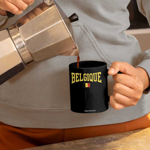 Belgium Belgique Throwback Design Vintage Belgian Flag Jersey Style Coffee Mug TS11 Print Your Wear