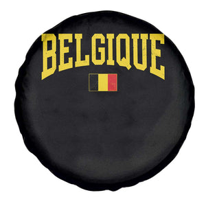 Belgium Belgique Throwback Design Vintage Belgian Flag Jersey Style Spare Tire Cover TS11 Print Your Wear