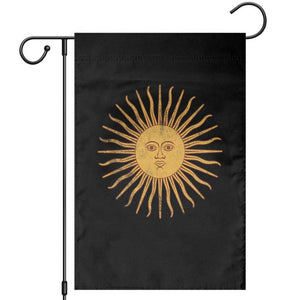 Argentina Sol De Mayo Vintage Argentinian Sun Throwback Design Garden Flag TS11 Black Print Your Wear