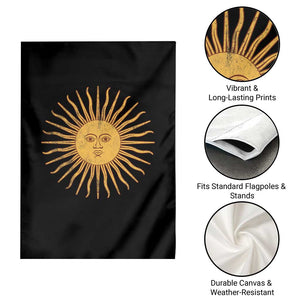 Argentina Sol De Mayo Vintage Argentinian Sun Throwback Design Garden Flag TS11 Print Your Wear
