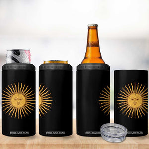 Argentina Sol De Mayo Vintage Argentinian Sun Throwback Design 4 in 1 Can Cooler Tumbler TS11 Print Your Wear
