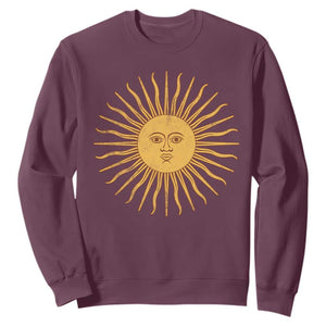Argentina Sol De Mayo Vintage Argentinian Sun Throwback Design Sweatshirt
