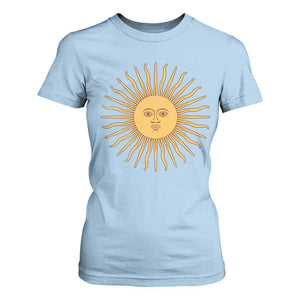 Argentina Sol De Mayo Vintage Argentinian Sun Throwback Design T Shirt For Women