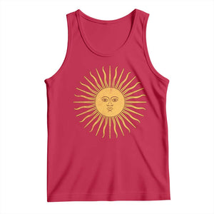 Argentina Sol De Mayo Vintage Argentinian Sun Throwback Design Tank Top