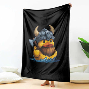 Rubber Duck Viking Warrior Norse Mythology Throw Blanket TS11 Print Your Wear