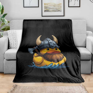 Rubber Duck Viking Warrior Norse Mythology Throw Blanket TS11 Print Your Wear