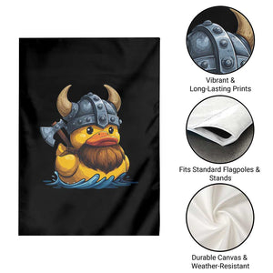 Rubber Duck Viking Warrior Norse Mythology Garden Flag TS11 Print Your Wear