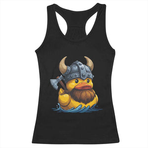 Rubber Duck Viking Warrior Norse Mythology Racerback Tank Top TS11 Black Print Your Wear