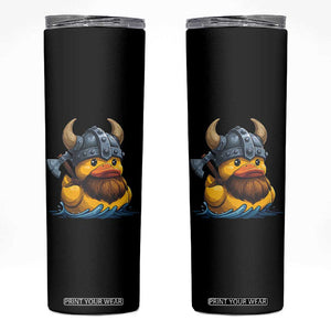 Rubber Duck Viking Warrior Norse Mythology Skinny Tumbler TS11 Black Print Your Wear