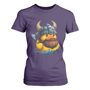 Rubber Duck Viking Warrior Norse Mythology T Shirt For Women TS11 Purple Print Your Wear